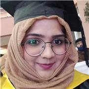 I teach English, science and Arabic, and Hindi